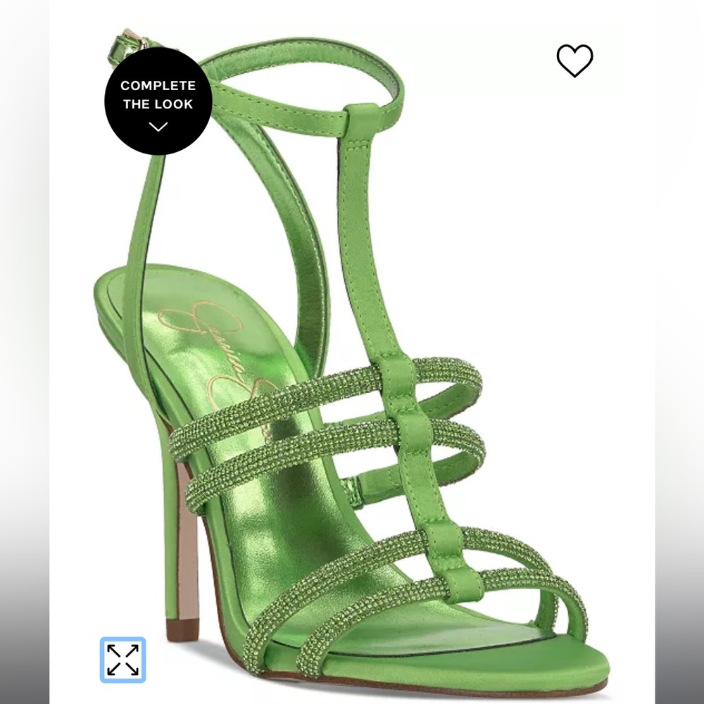 Jessica Simpson Tiannah Rhinestone Stiletto Dress Sandals